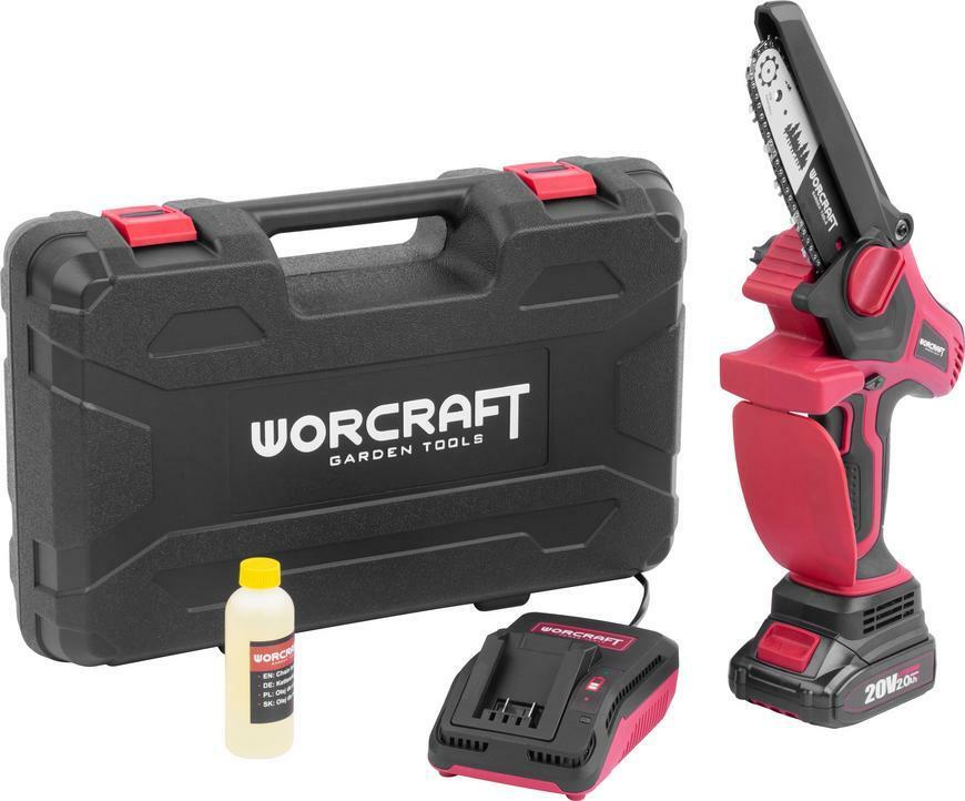 Worcraft CHS-S20LiBPM ShareSYS, aku bezuhlíková reťazová píla, lišta 15cm, 1x 2,0Ah aku 114853