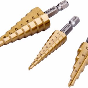 Extol Craft sada stupňovitých vrtákov, ø3-12mm, ø4-12mm, ø4-20mm, 20089