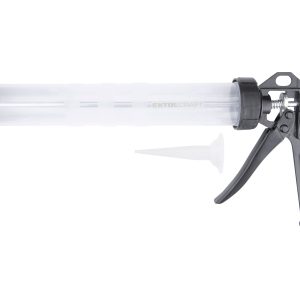 Extol Craft pištoľ na tmel zatvorená transparentná, 375mm, 700ml, 945107