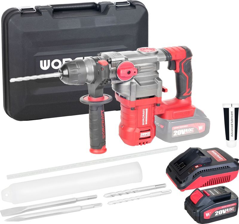 Worcraft CRH-S20LiBDM ShareSYS aku vŕtacie kladivo SDS+ 4,5J, bezuhlíkové, 1x4,0Ah aku 1131021