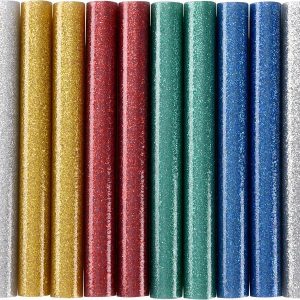 Extol Craft tavné tyčinky farebné trblietavé ∅11x100mm, 12ks