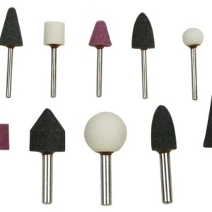 Brúsne telieska, 10-dielna sada, stopka 5x pr.6mm + 5x pr.3mm